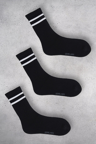 DISA  Kadın Organik Pamuklu 3 Lü Paket Siyah Çorap