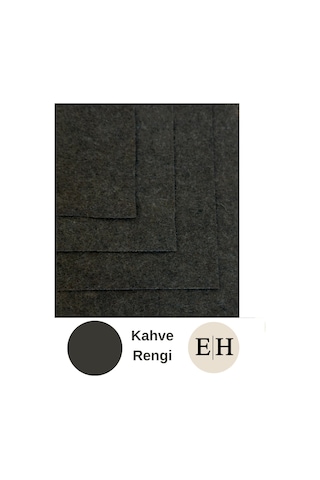 Kahve Rengi Metrelik Ince Keçe Kumaş Keçe 1 Mm Aktivite Keçesi Renkli Keçe 1 Metre 100 Cm X 100 Cm
