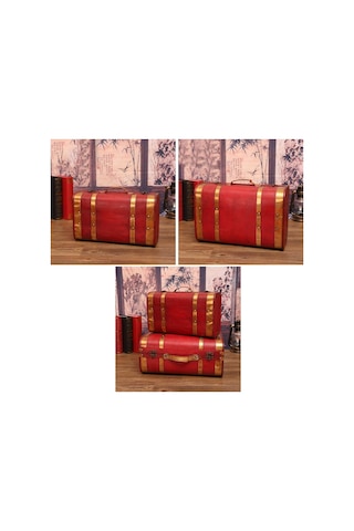 Sones Ahşap Taşınabilir Sertifika Çeşitli Eşyalar Depolama Kutusu Fotoğraf Stüdyosu Çekim Aksesuarları, Şartname: 1622-01 Kırmızı Phnom Penh Küçük