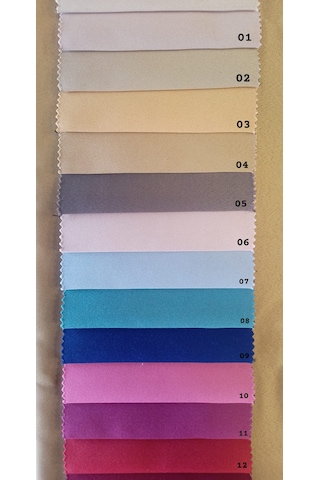 As Perde Saten Blackout Karartma Fon Perde Çok Renkli