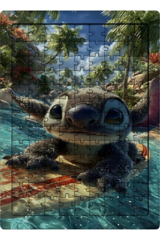 Ghostbastır Design Stitch 99 Parça Ayaklı Puzzle Dekoratif Çocuk Yapbozu 047