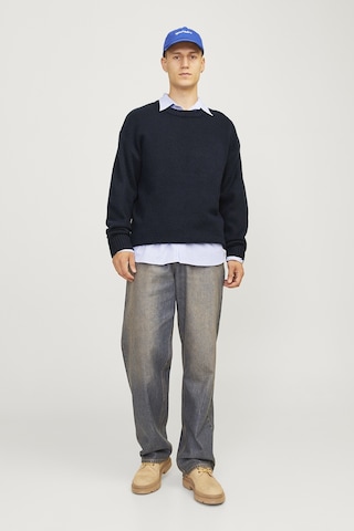 Jack & Jones Erkek Kazak 12215468 Koyu Lacıvert Koyu Lacıvert Koyu Lacivert