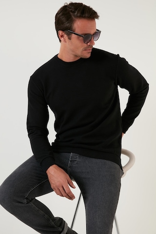 Buratti Slim Fit Bisiklet Yaka Pamuklu Erkek Kazak 4562013W4 Siyah