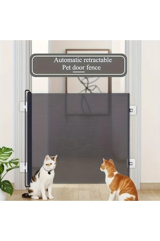 Willowhaven Siyah 4 Mevsim Deliksiz Kedi Kapısı - Ayarlanabilir Fileli Güvenlikli Evcil Kapısı