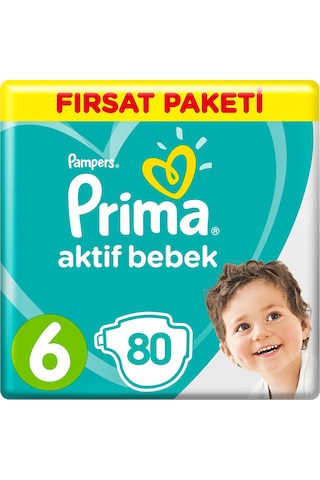 Prima Bebek Bezi 6 Beden Fırsat Paketi 2 x 40 80 Adet