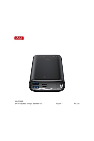 20000mah 22.5w Hızlı Şarj Destekli Çift Usb Ve Type-c Çıkışlı Led Göstergeli Powerbank Beyaz