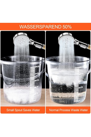 Qianfan 5 Püskürtme Türüne Sahip El Duşu, Duş Başlığı, Yağmur Krom