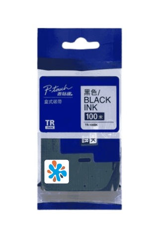 Tonersepeti Brother P-touch Tr-100bk Etıket 100 Mt Siyah Ribon Uyumlu