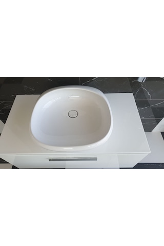 VitrA 4520B403-0046 Istanbul Çanak Kare Lavabo 50 CM