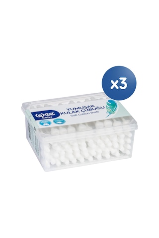 Emniyetli Kulak Temizleme Çubuğu Seti (60x3 180 Adet)