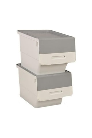 Motek Beyaz Tekerlekli Organizer Çok Amaçlı Saklama Kutusu 2x12 Lt