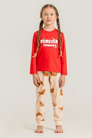 Rolypoly Kız Çocuk Forever Friends Kırmızı Uzun Kol Pijama Takım Rp3907-c-v1 Rp3907-c-v1