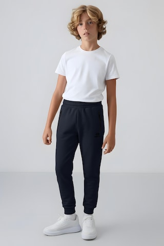 Tommylife Lacivert Erkek Çocuk Jogger Fermuarlı Cep Standart Kalıp Manşetli Eşofman Alt - 64042 Lacivert