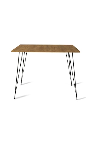 Pasific Home Sandalf Metal Ayaklı Mutfak Masası Kare 90x90 Parlak Beyaz