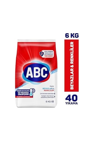 Deterjan Matik Beyazlar & Renkliler 6 Kg 0.75 LT - 2.5 LT - 12 KG