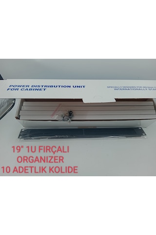 19'' 1U FIRÇALI ORGANİZER(10 ADET)