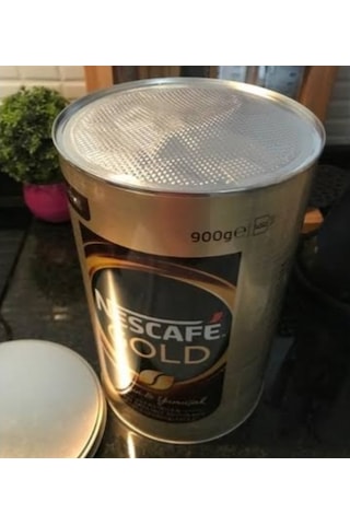Nescafe Gold Ve Coffeemate Boş Teneke Kutuları