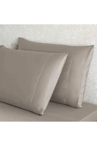 Linens X Tencel Lyocell 2'li Standart Yastık Kılıfı Seti Vizon