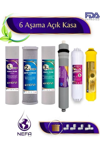 Açık Kasa Su Arıtma Ve İhlas -compact- Uyumlu 6'lı Filtre Seti