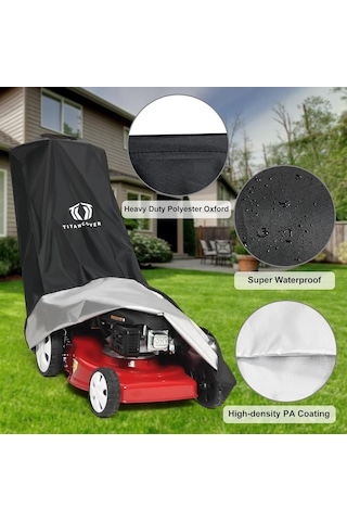 Çim Biçme Makinesi Kapağı Pa Kaplamalı Çift Çizme Depolama Çantası, 600d Polyester Oxford
