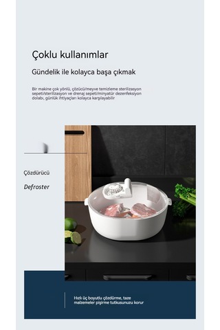 Jian Fan Mutfağı Ev Buzçözücüöz Geçti Geçmez Ev Taze Buz Koruma Beyaz