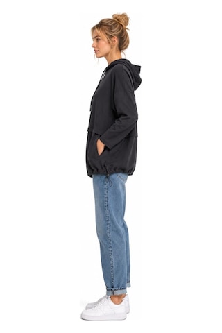Neden Tekstil Kadın Oversize Kapüşonlu Siyah Sweatshirt