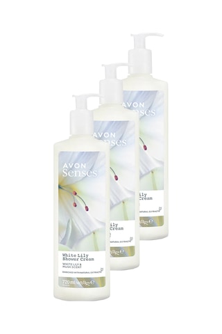 Avon Senses White Lily Beyaz Zambak Kokulu Duş Jeli 3 x 720 ML