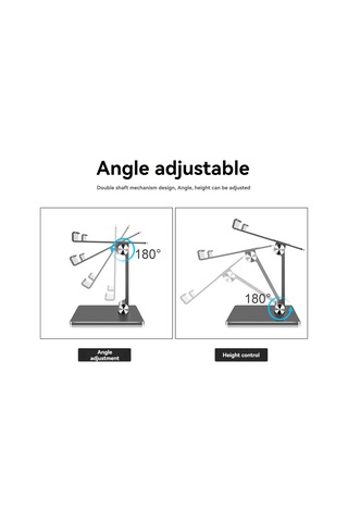 Lemestar Alüminyum Alyaş Çift Kullanimlı Telefon-tablet Ayakçısı: Açılır, Açı Ayarlanabilir, Dürtüye Dayanıklı, Masaüstü Kullanimı, Gümüş