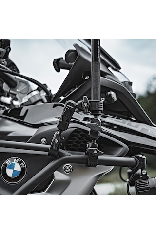 Motowolf Motosiklet İçin Alüminyum Aksiyon Kamera Selfi Çubuğu Ve Montaj Seti Siyah