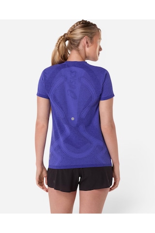 Asics Road Seamless Ss Top Kadın Mavi Kısa Kollu Tshirt 2012d292-401