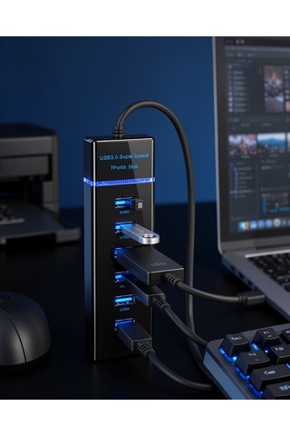 Usb 3.0 7 Port Çoklayıcı Uczzokm307-4