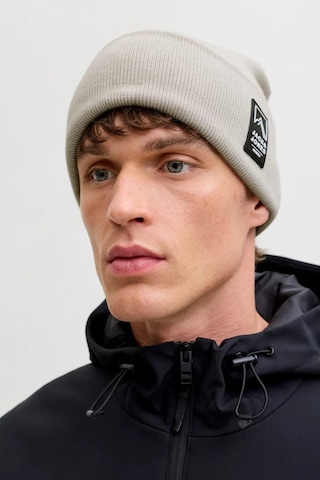 Jack & Jones Erkek Jacalpes Logo Detaylı Örme Bere 12286472 Gri Gri