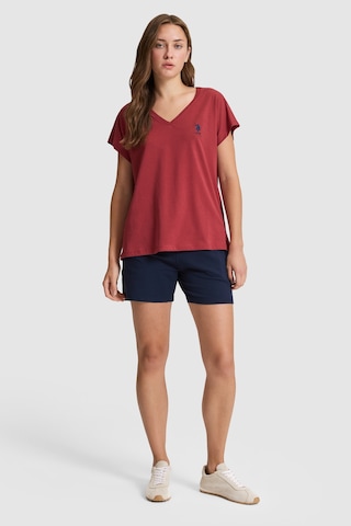 U.S. Polo Assn. U.s. Polo Assn. Kadın Vişne Tişört Basic 50323541-vr223