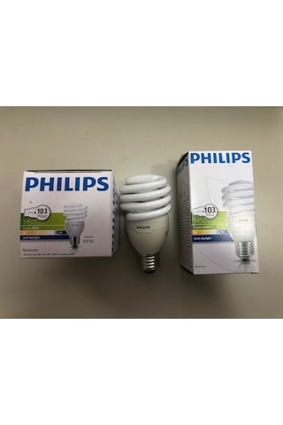 3 Adet Phılıps 23w 103w 1450 Lümen 6500 Kelvin Beyaz Tasarruflu Lamba