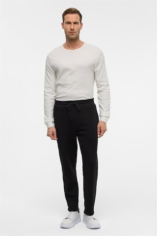 Süvari Siyah Regular Düz Jogger Pantolon Siyah