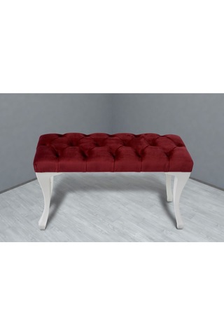 Bordo Chester Model Babyface Kumaş Bench&koltuk&tabure&pofuduk Yatak Odası Takımı Ucu&önü Puff