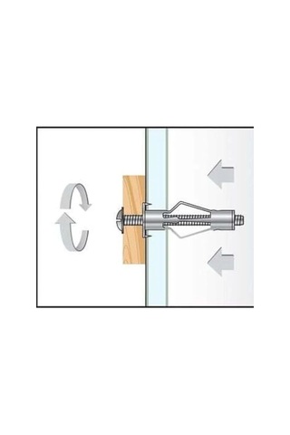 Çelik Alçıpan Ve Boşluk Dübel Seti, 3 X 46 Mm, 5 Adet