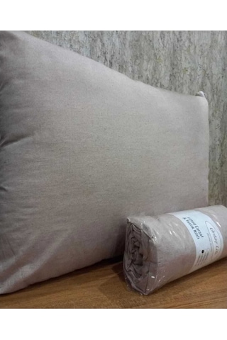 Üntaşlife 160x200 Çift Kişilik Lastikli Çarşaf+2 Adet Yastık Kılıfı Sütlü Kahve Sütlü Kahverengi