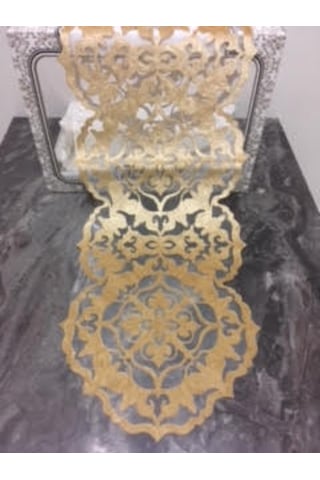 Kadife Lazer Kesim Lüks Runner