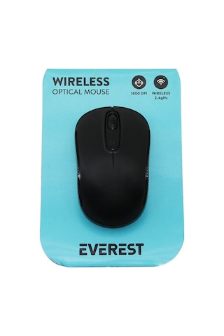 Everest Sm-804 Wireless - Kablosuz 1600dpı Usb Optical Mouse Vakum Ambalaj 5399