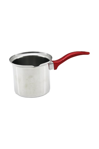 No-6 Çelik Cezve Kırmızı Kulp 5570