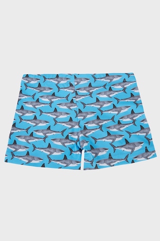 Slipstop Santana Junior Desenli Lastikli Bel Boxer Mayo Short Erkek Çocuk Mayo Short Sr2631000008 Mavi
