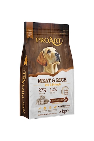 Proart Kuzu Etli Ve Pirinçli Yetişkin Köpek Maması 3 KG