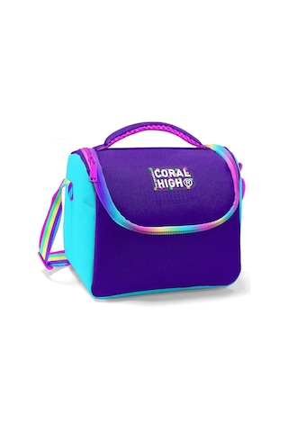 Coral High Rainbow Fermuarlı Mor Isı Yalıtımlı Beslenme Çantası - Kız Çocuk