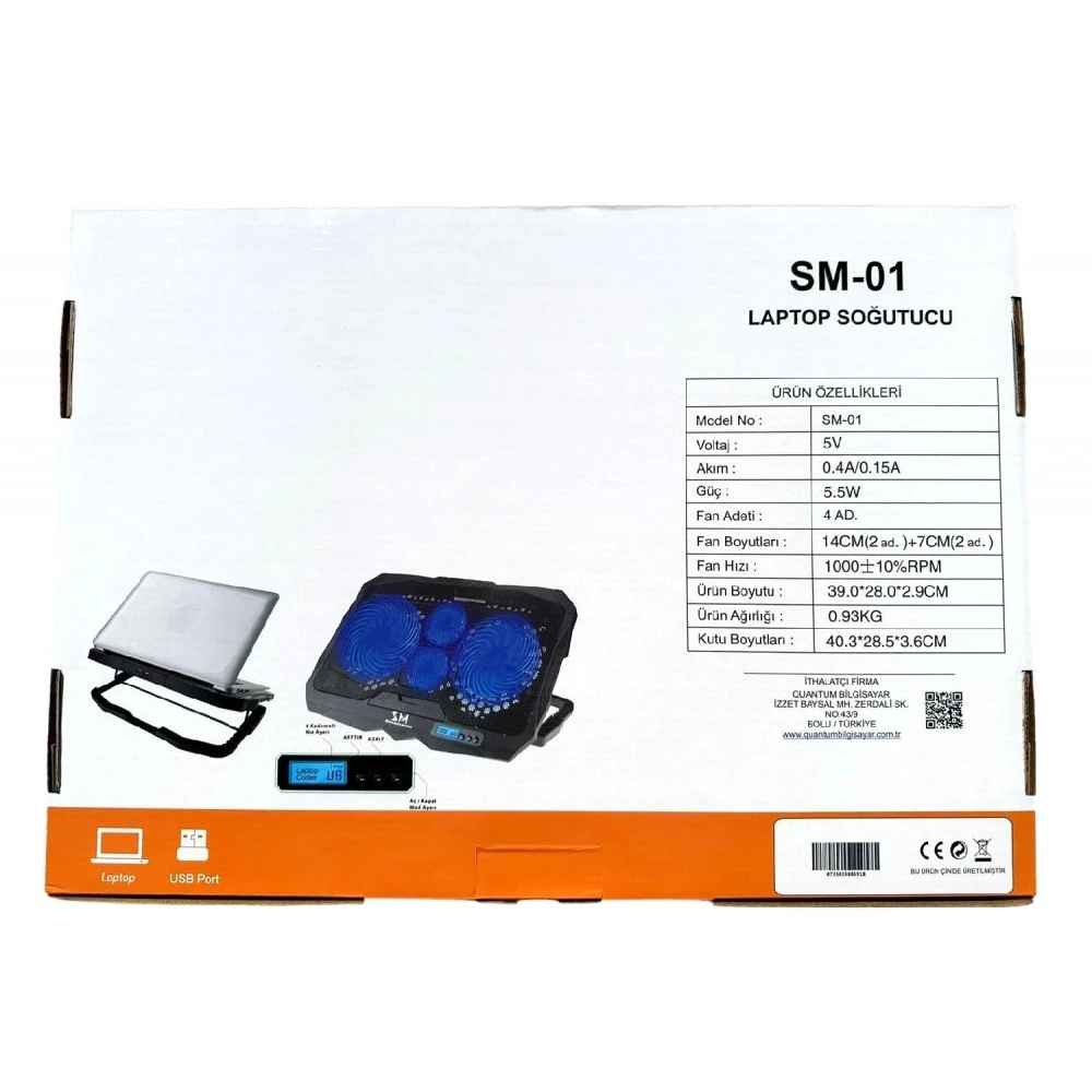 Snow Master Sm-01 4 Fanlı 17" Laptop Soğutucu