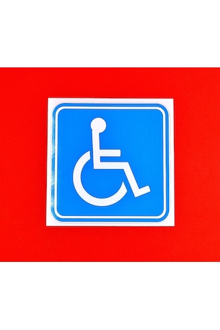 Engelli Araç Sticker - Ölçüler 10.5X10.5 (2 Adet))