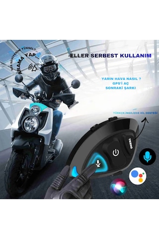 Moman Rs-s Motosiklet İnterkomu Tek Kanallı