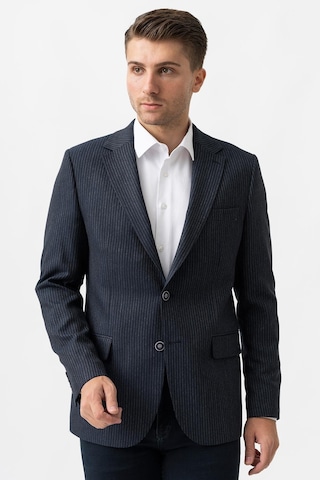 White Stone Vicenza C3002 Likralı Regular Fit 6 Drop Ceket Desenli - 52 Lacivert