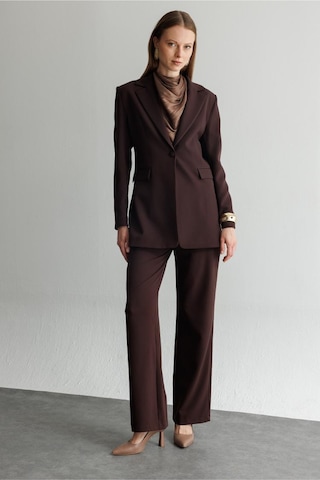 Mizalle Basic Double Klasik Kahve Pantolon Kahverengi