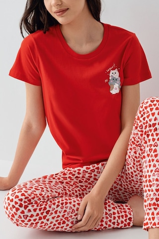 Arnetta Kadın Kırmızı Pijama Takım Ar3581-s-v1 Kırmızı